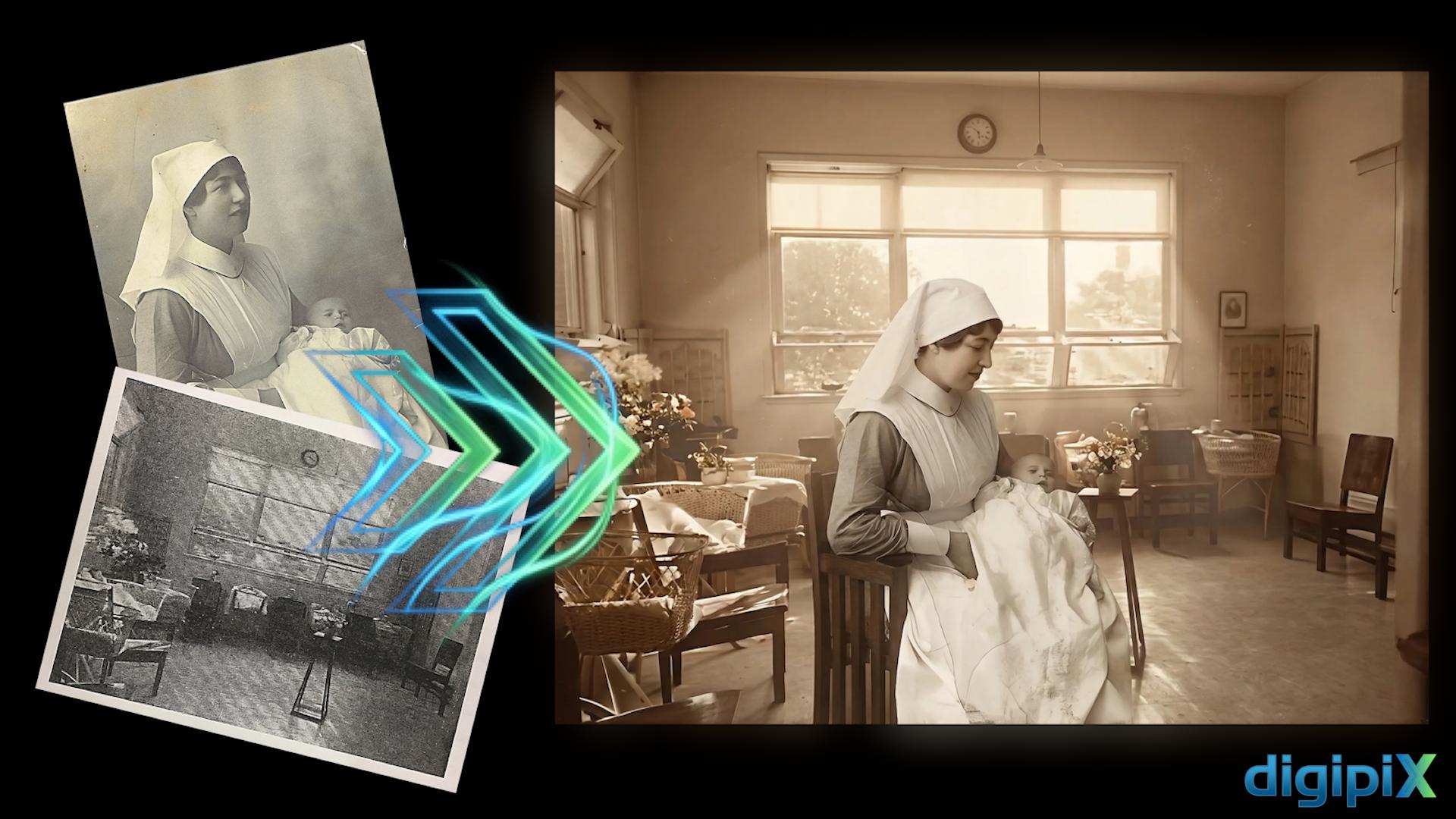 Historical photo restoration example 2